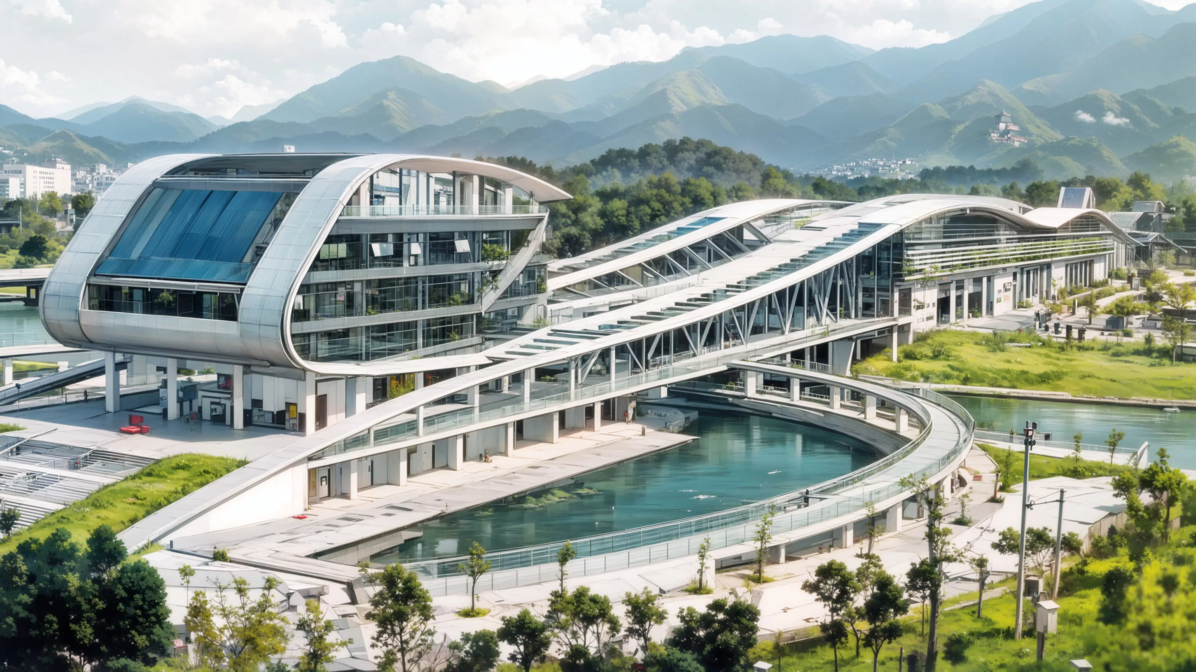 深圳大学城图书馆及管理中心大楼